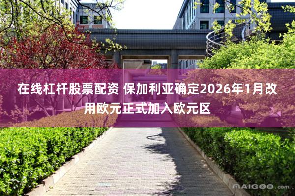 在线杠杆股票配资 保加利亚确定2026年1月改用欧元正式加入欧元区